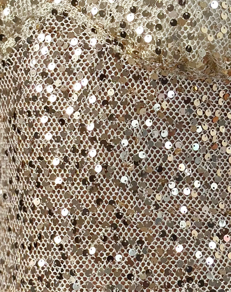 Karachi Triangle Cami Top in Sequin Gold