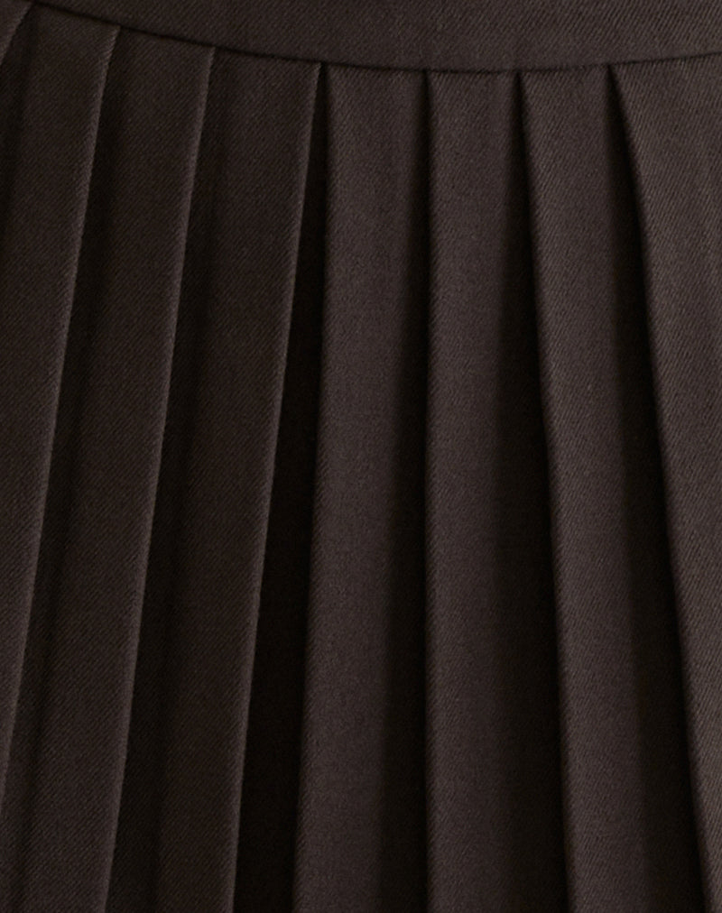 Kassine Mini Skirt in Tailoring Brown