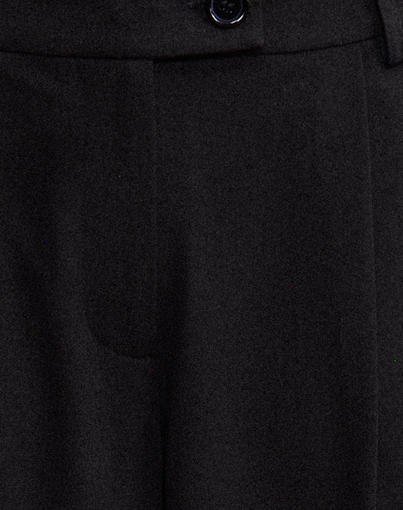 Sakira Oversized Wide Leg Trousers in Black