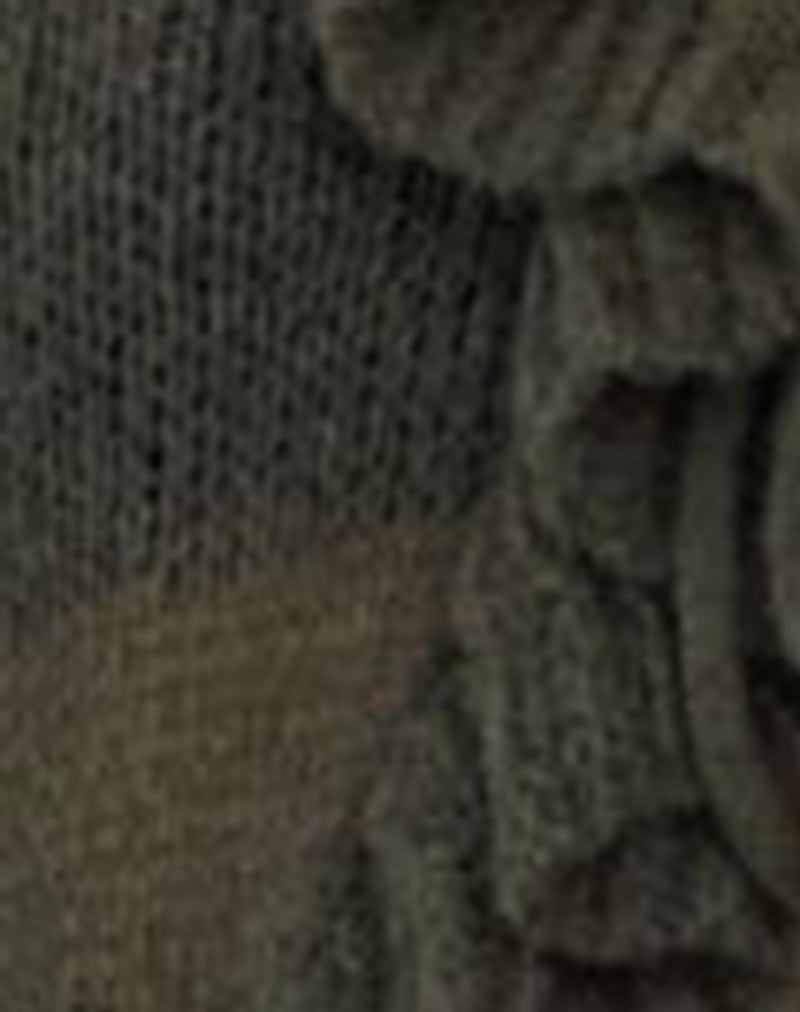 Kendra Ruffle Cardi in Khaki