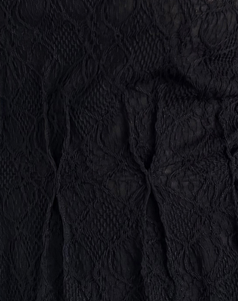 Kimbra Top in Textured Black