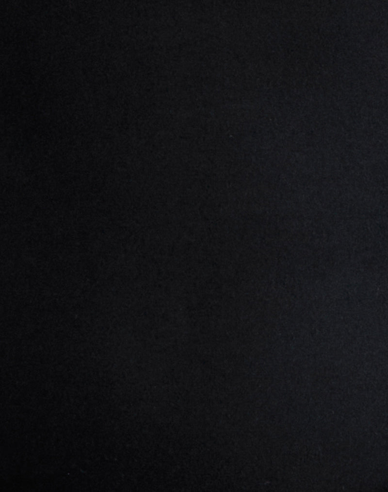 Kitty Deep Plunge Bodysuit in Black