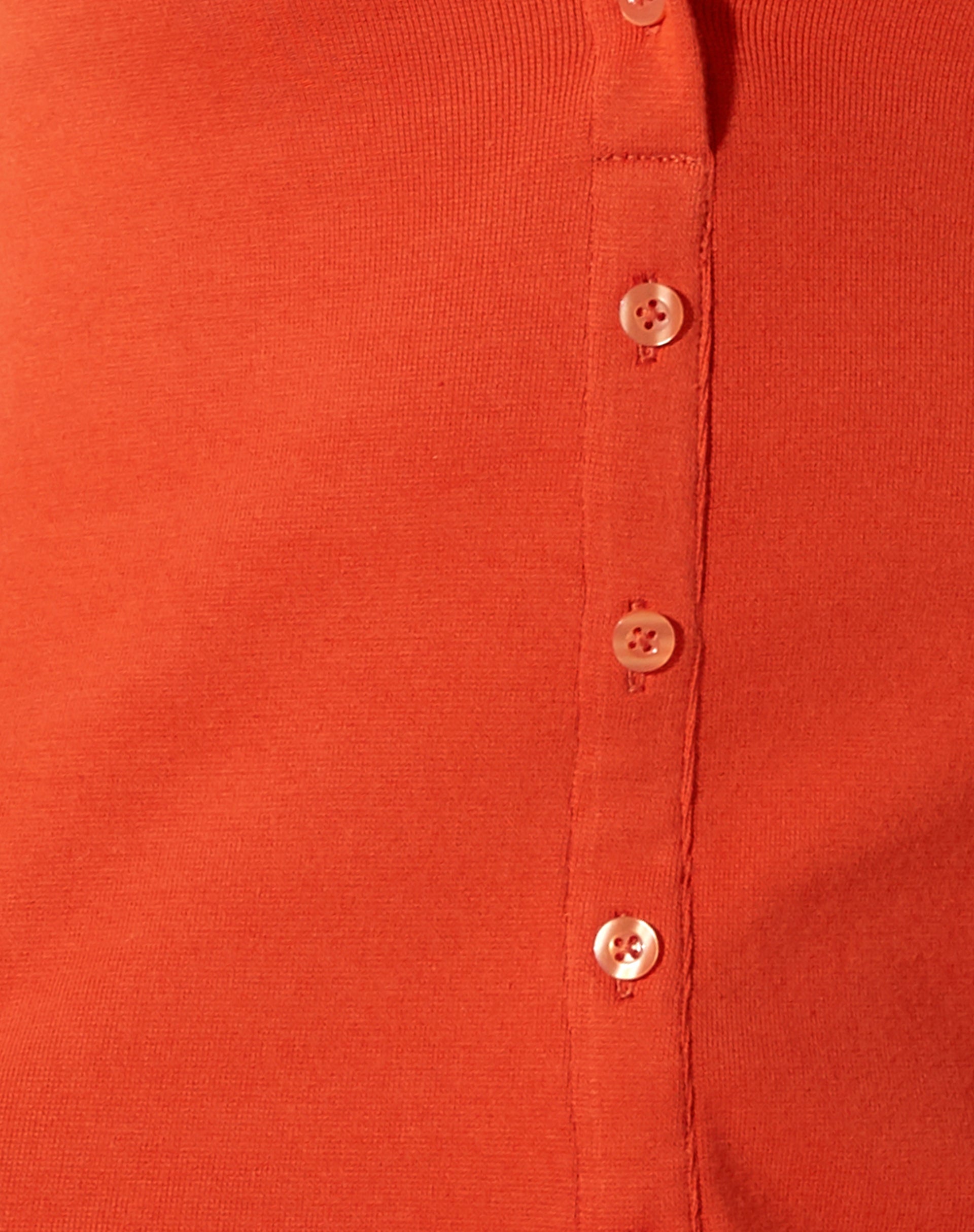 Luiza Mini Dress in Rib Tangerine