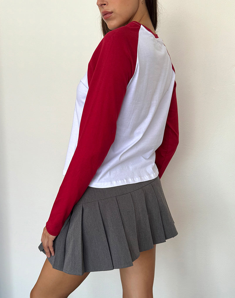 Kyiato Top in Adrenaline Red Car Print