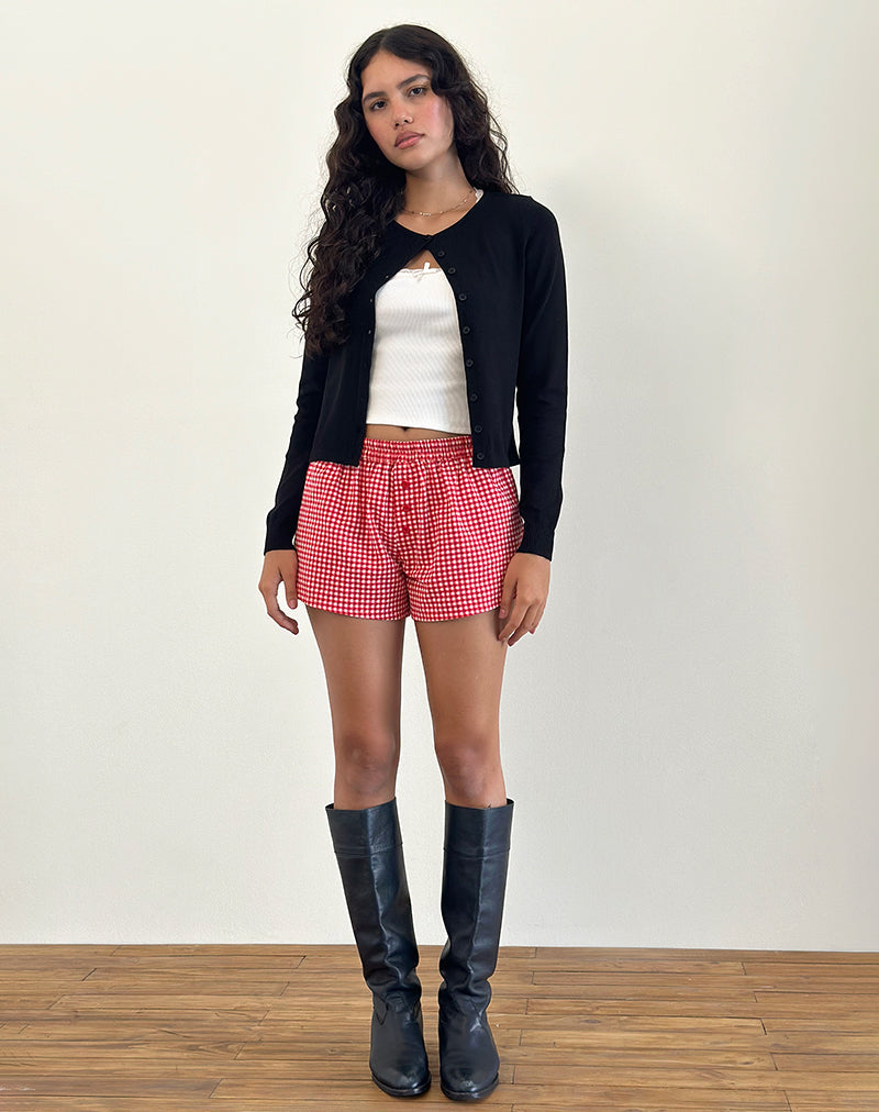 Laboxe Boxer Shorts in Red Gingham