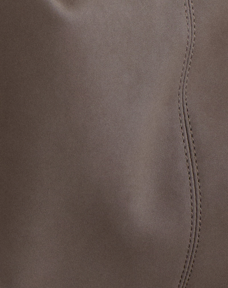 Large Brown Bag with Studs