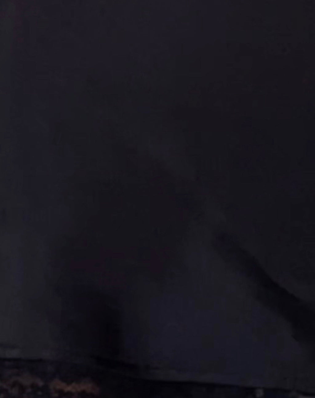 Larna Lace Trim Satin Mini Dress in Black