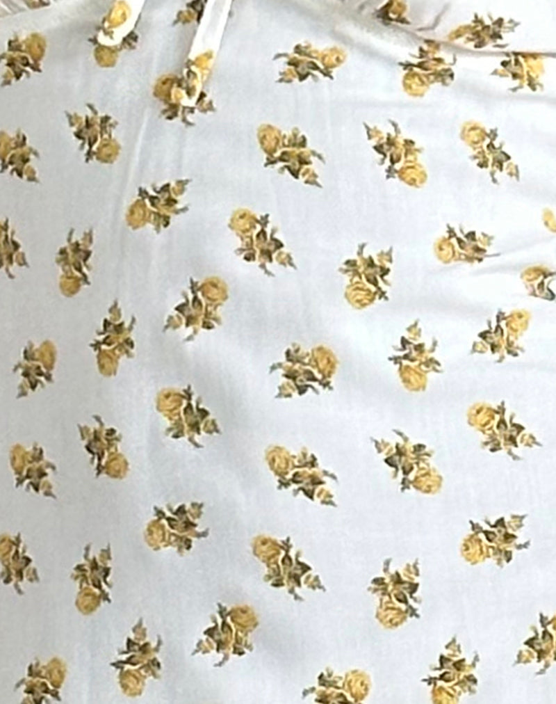 Lavisha Midi Dress in Funshine Floral Off White