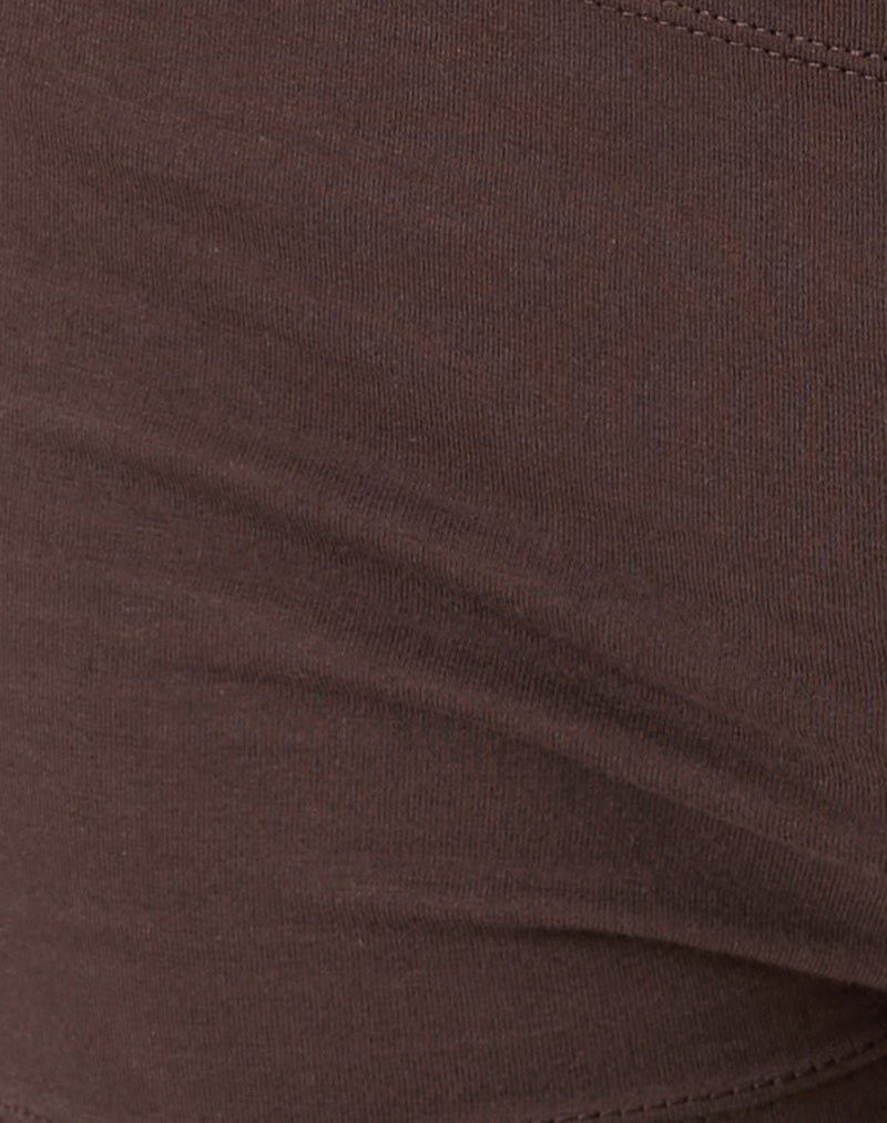 Eunia Micro Shorts in Deep Mahogany