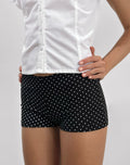Eunia Short in Micro Polka Black