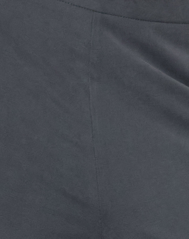 Baku Wide Leg Trouser in Dark Grey