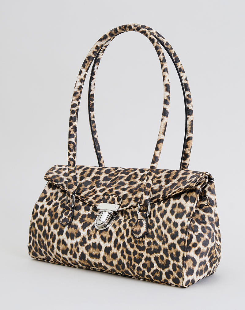 Shoulder Bag in Leopard Print