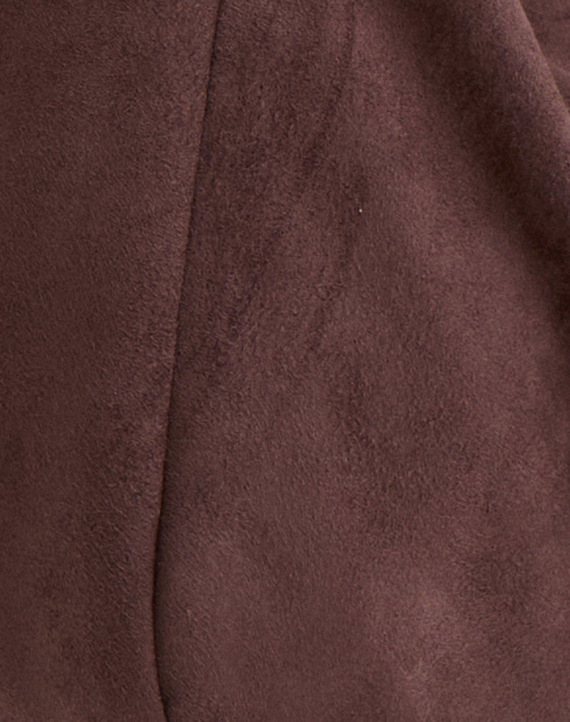 Tetira Bag with Double Tortoise Shell Buckle in Brown