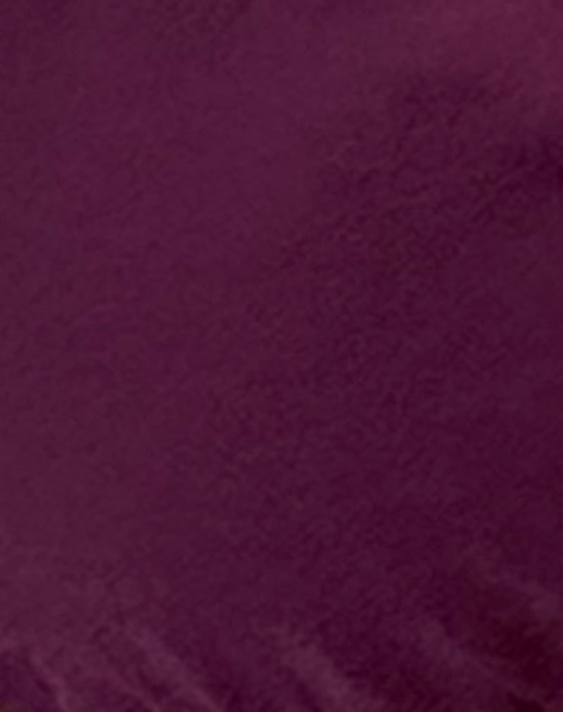 Leyna Bikini Bottom in Plum Shimmer