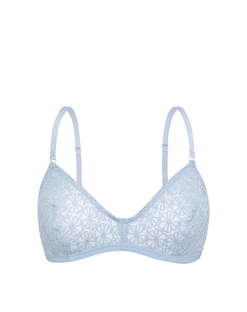 Lindap Bra in Floral Lace Blue