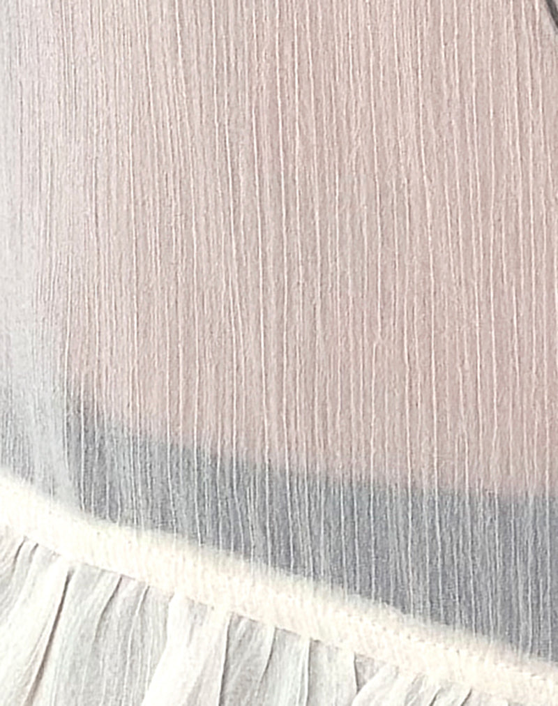 Loire Frill Unlined Top in Ivory