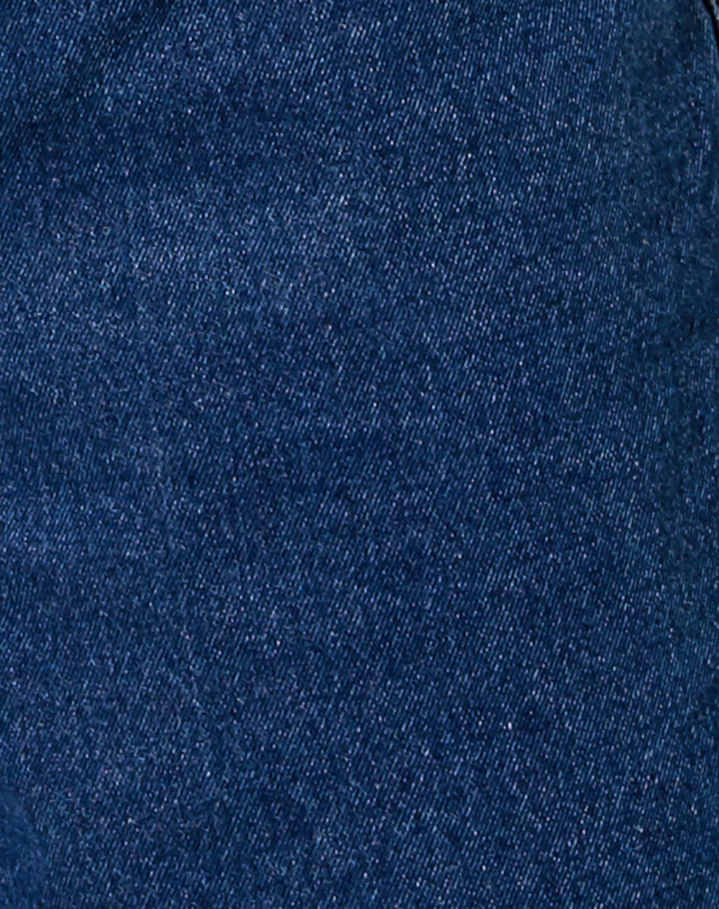 Loose Fit Denim Short in Classic Blue