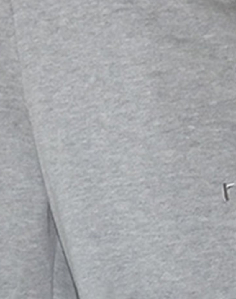 Loose Jogger in Grey Marl with M Embroidery