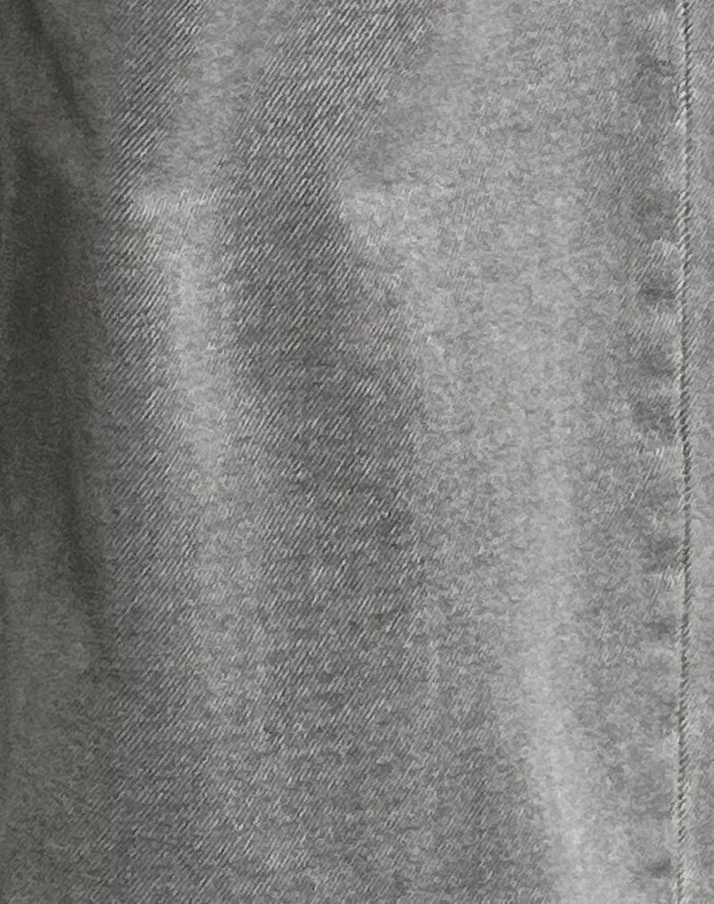 Low Rise Roomy Jeans in Bleach Grey