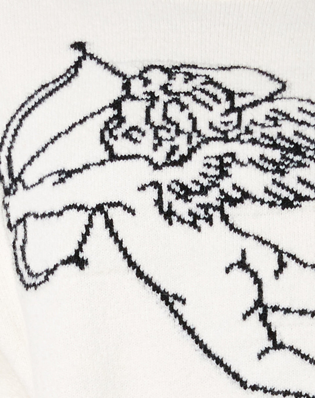 Lulees Jumper in Knit Ivory Cherub Black