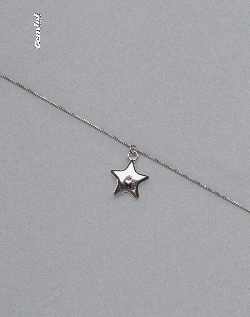 Luna Necklace Pink Star