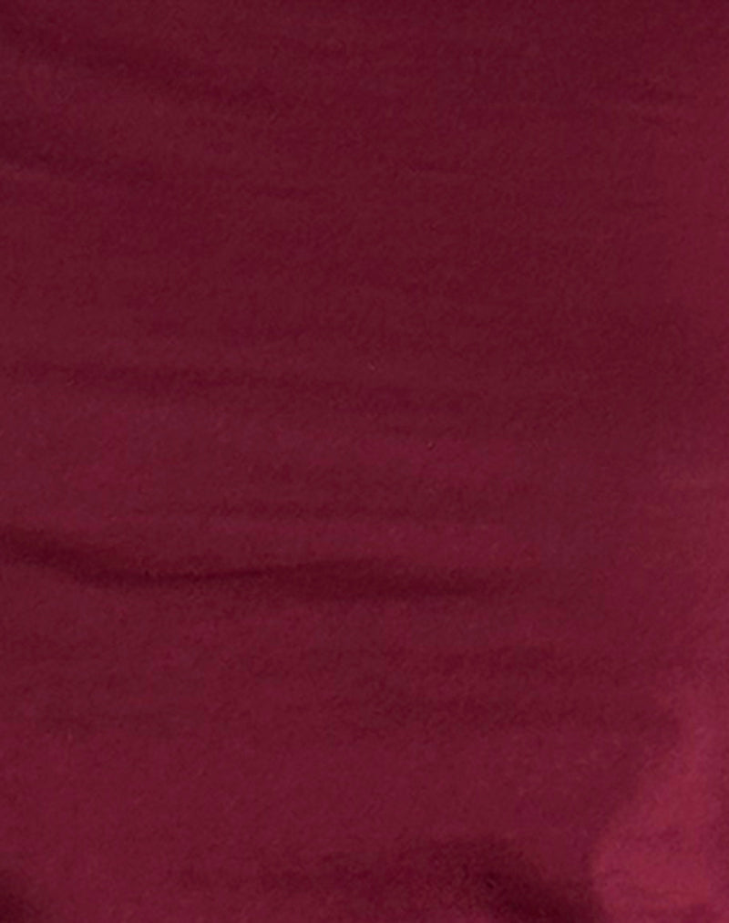 Lunica Long Sleeve Jersey Top in Burgundy