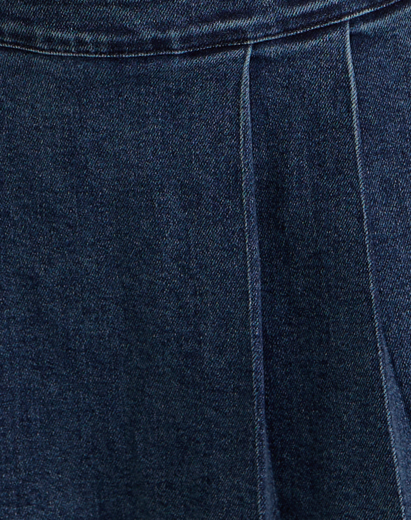 Lupi Micro Skirt in Chambray Vintage Blue