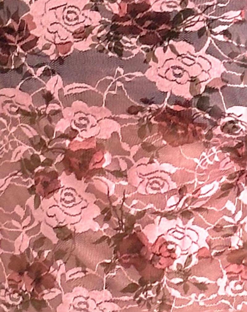 Magita Top in Pink Lace Floral Bloom