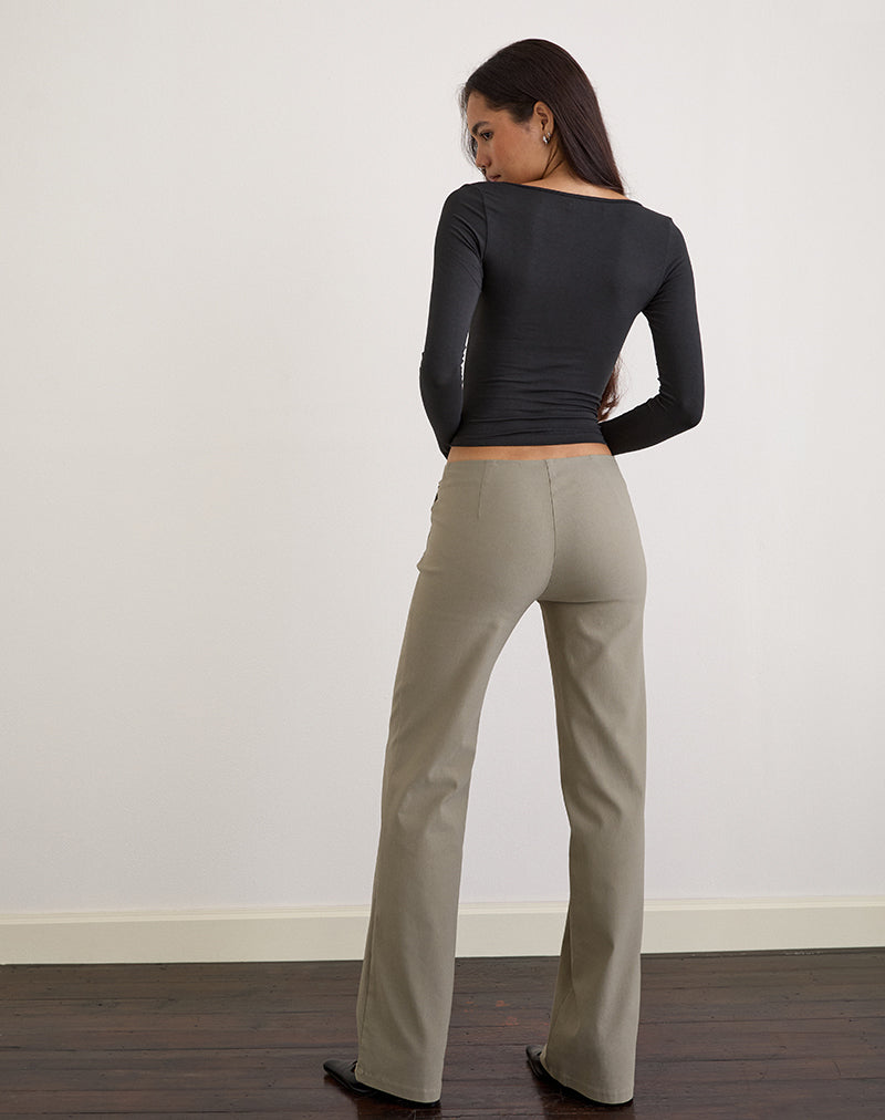 Maite Pocket Trouser in Tailoring Taupe