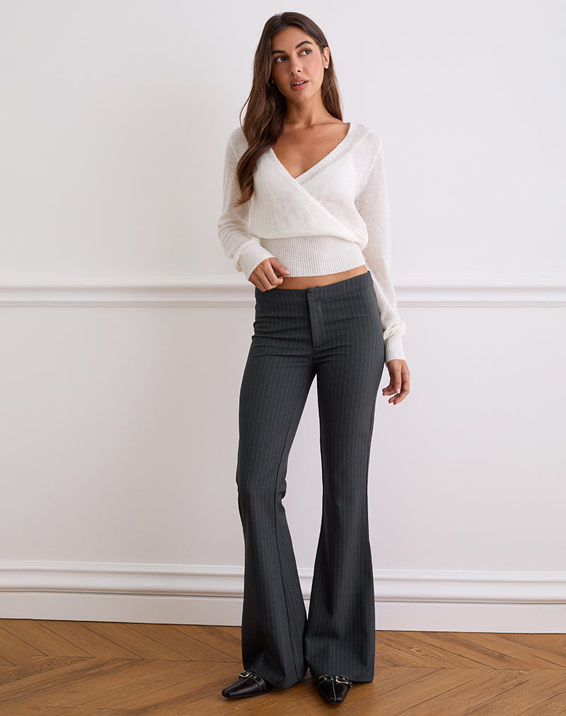 Malvinas Trouser in Tailoring Grey Stripe