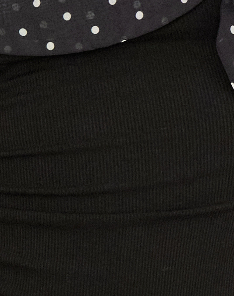 Marvie Top in Basic Polka Black