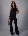 Mayla Backless Jumpsuit in Black