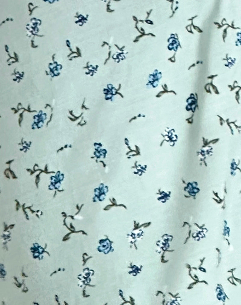 Mckenna Mini Skirt in Pretty Petal Green