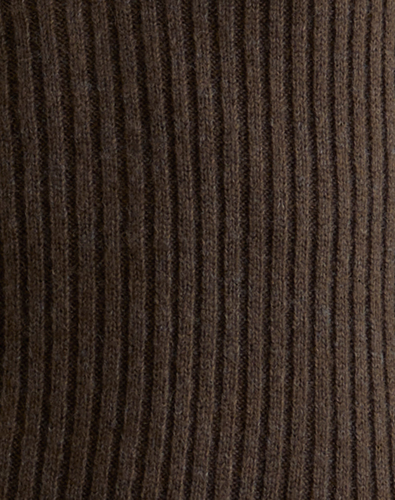 Meghan Mini Dress in Dark Chocolate