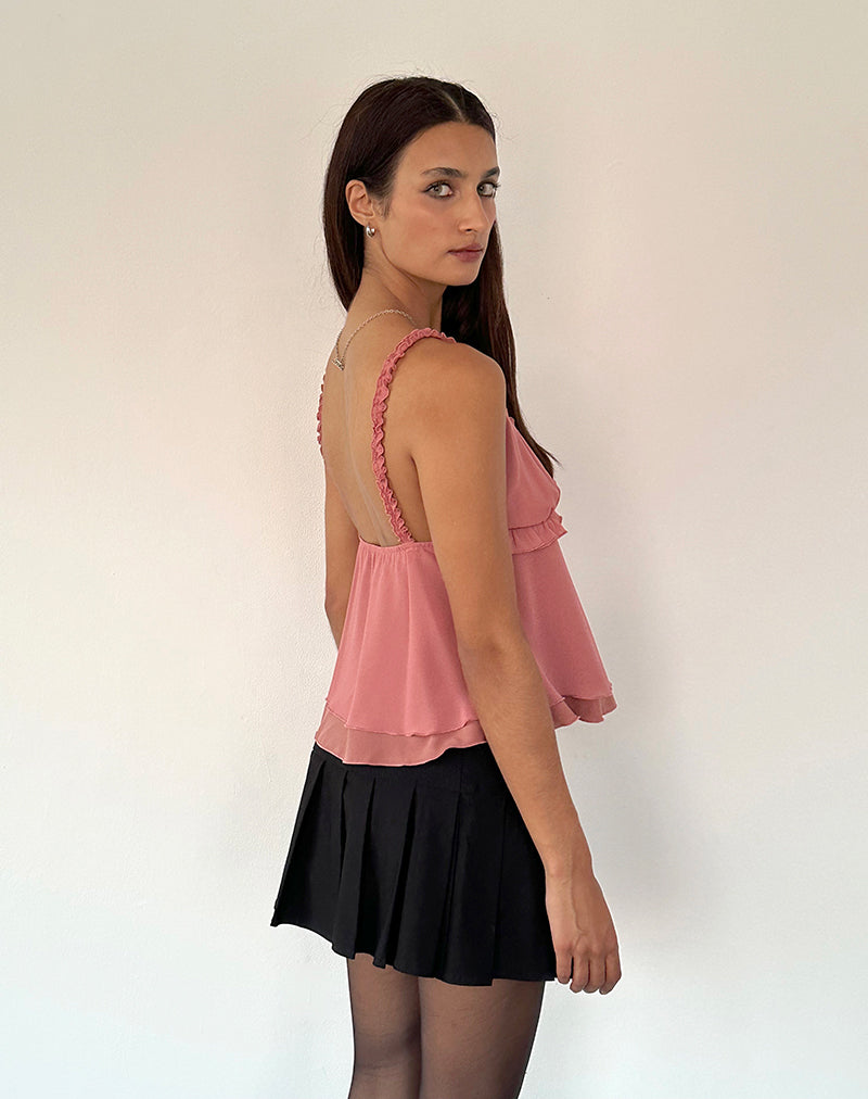 Melinda Frill Cami Top in Chiffon Blush