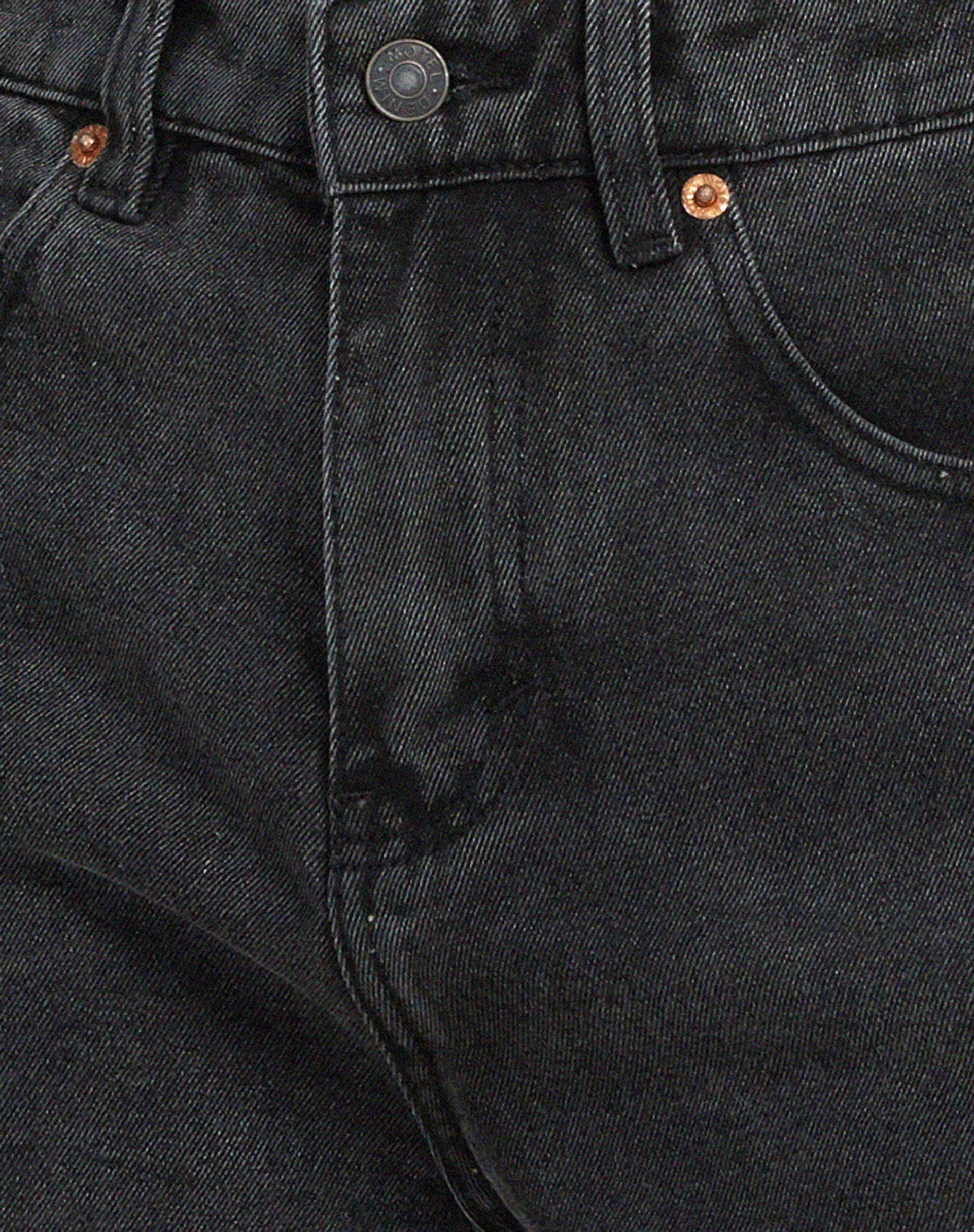 Mid Length Denim Shorts in Black Wash