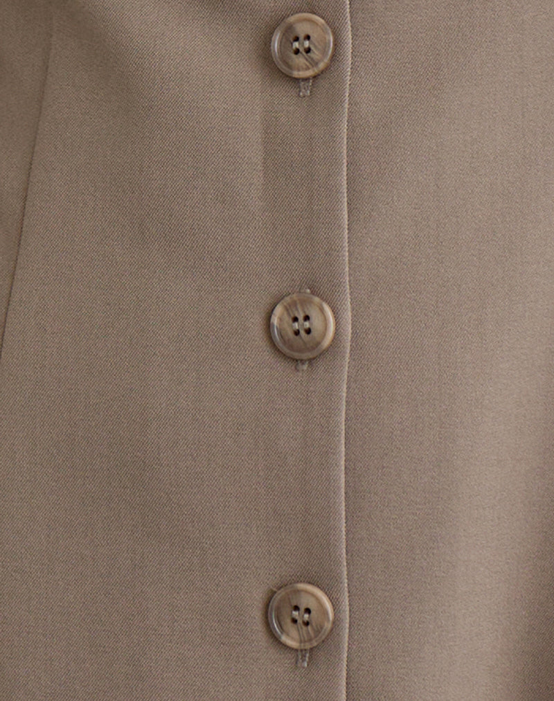 Mirina Mini Dress in Tailoring Taupe