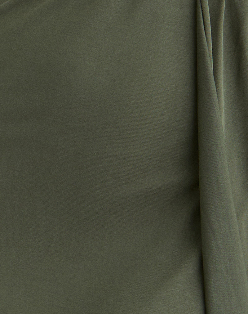 Miyoko Halter Mini Dress in Green