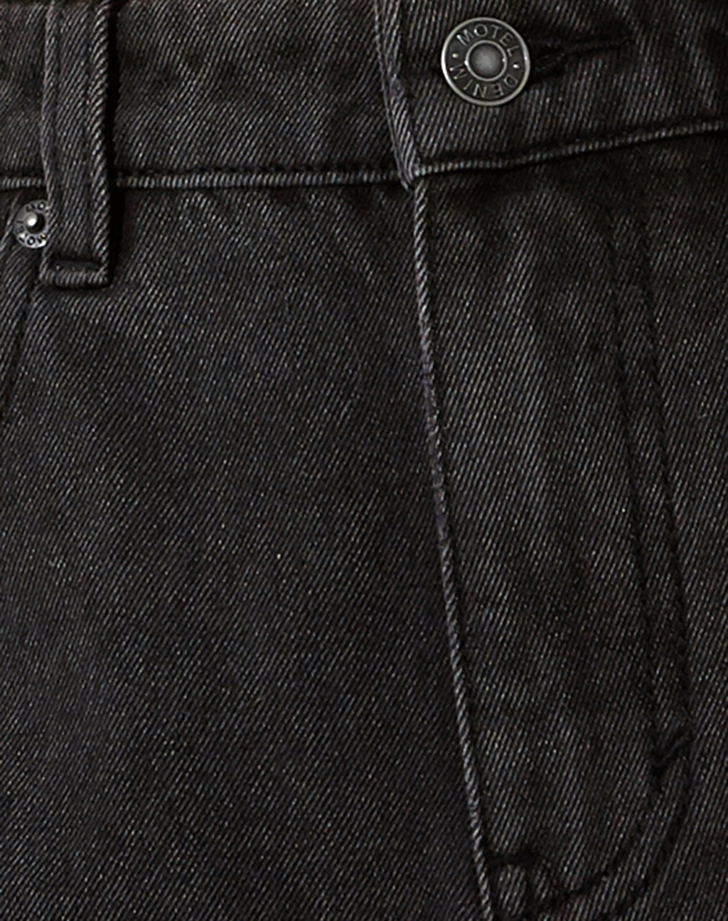 Mom Denim Shorts in Black Wash