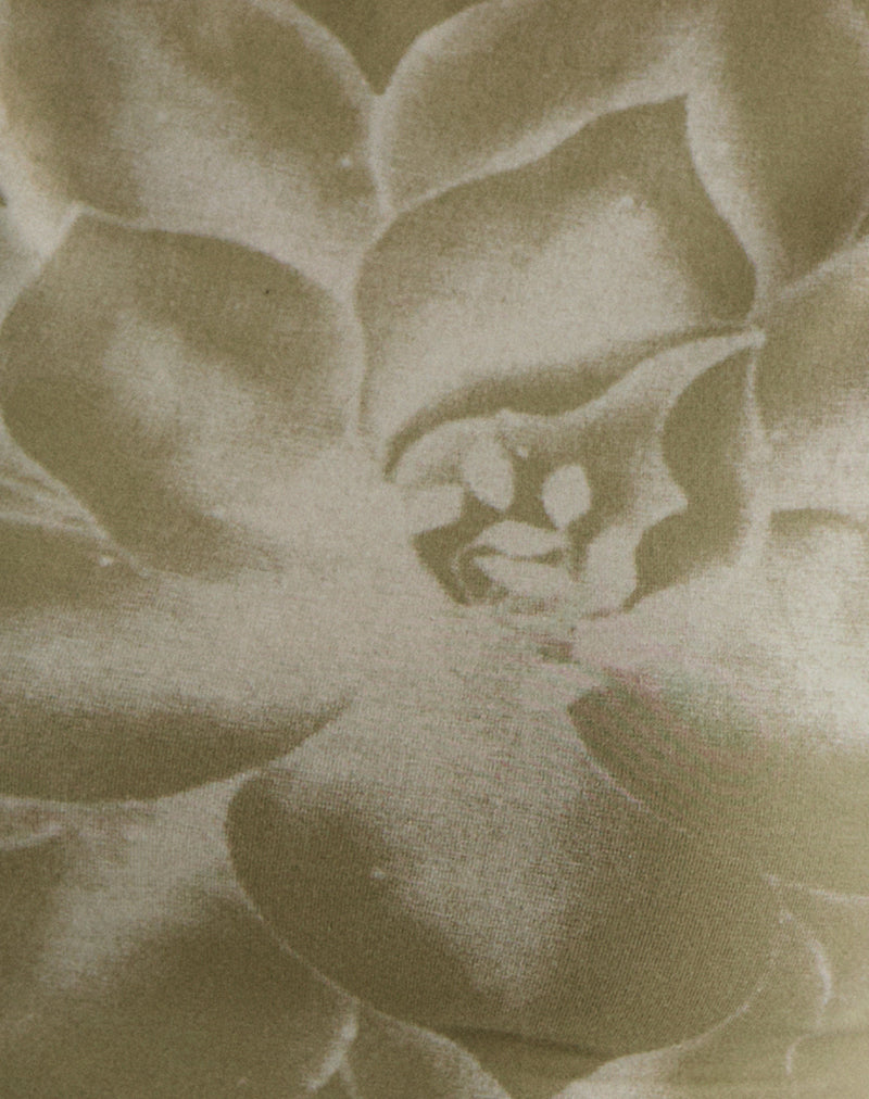 Monlo Top in Jersey Mono Floral Lime