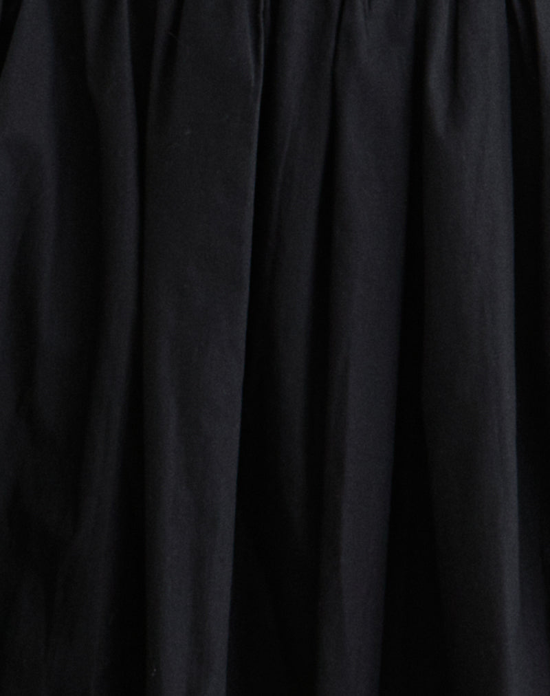 Murphy Knee Length Skirt in Black