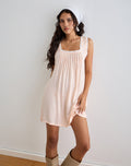 Musta Sleeveless Mini Dress in Scallop Shell