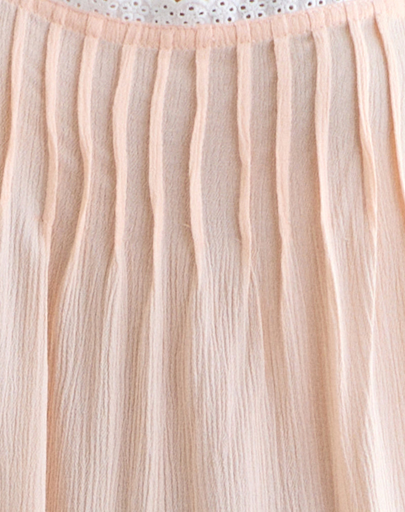 Musta Sleeveless Mini Dress in Scallop Shell