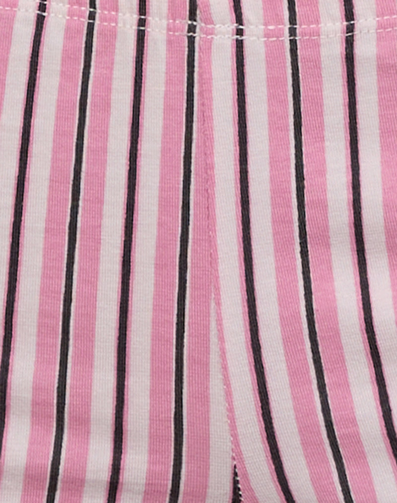 Eunia Micro Shorts in Pinstripe Pink