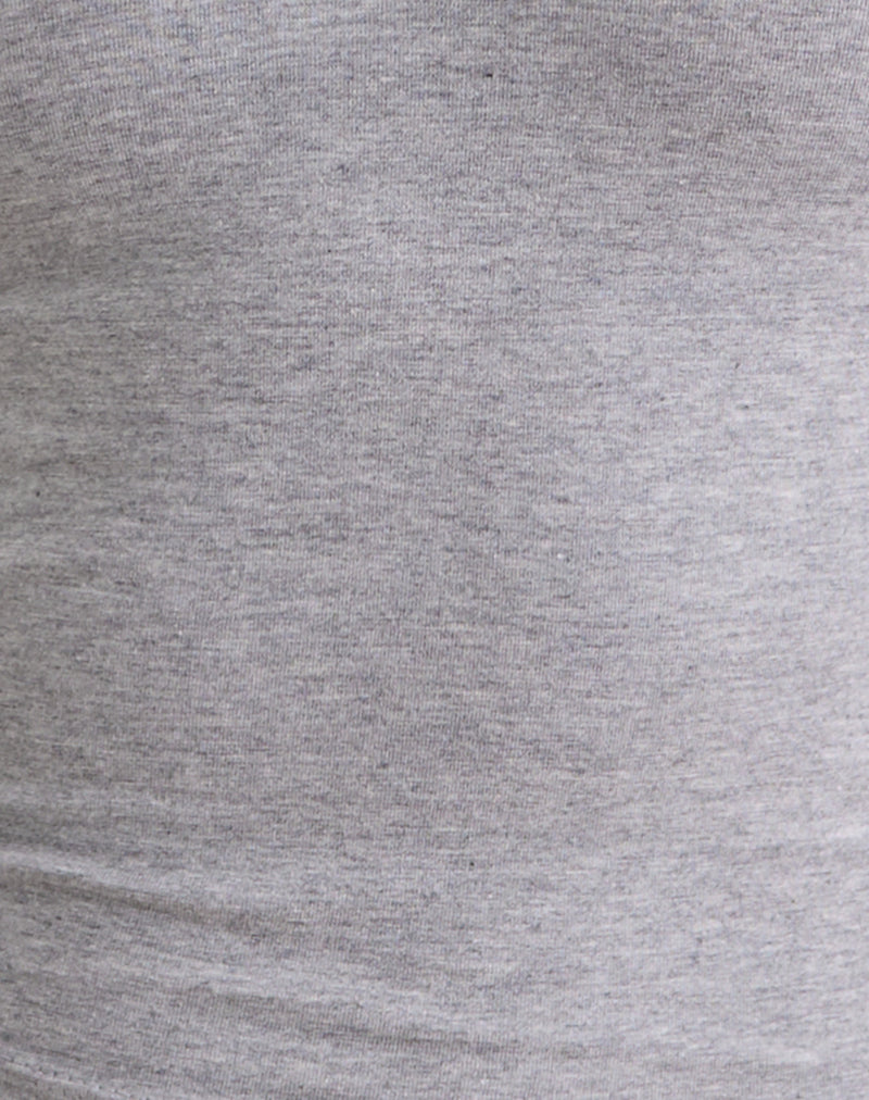 Dorala Low Rise Trousers with Eyelets in Grey Marl