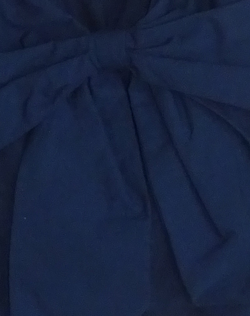 Nagi Bag in Navy with Navy Bow