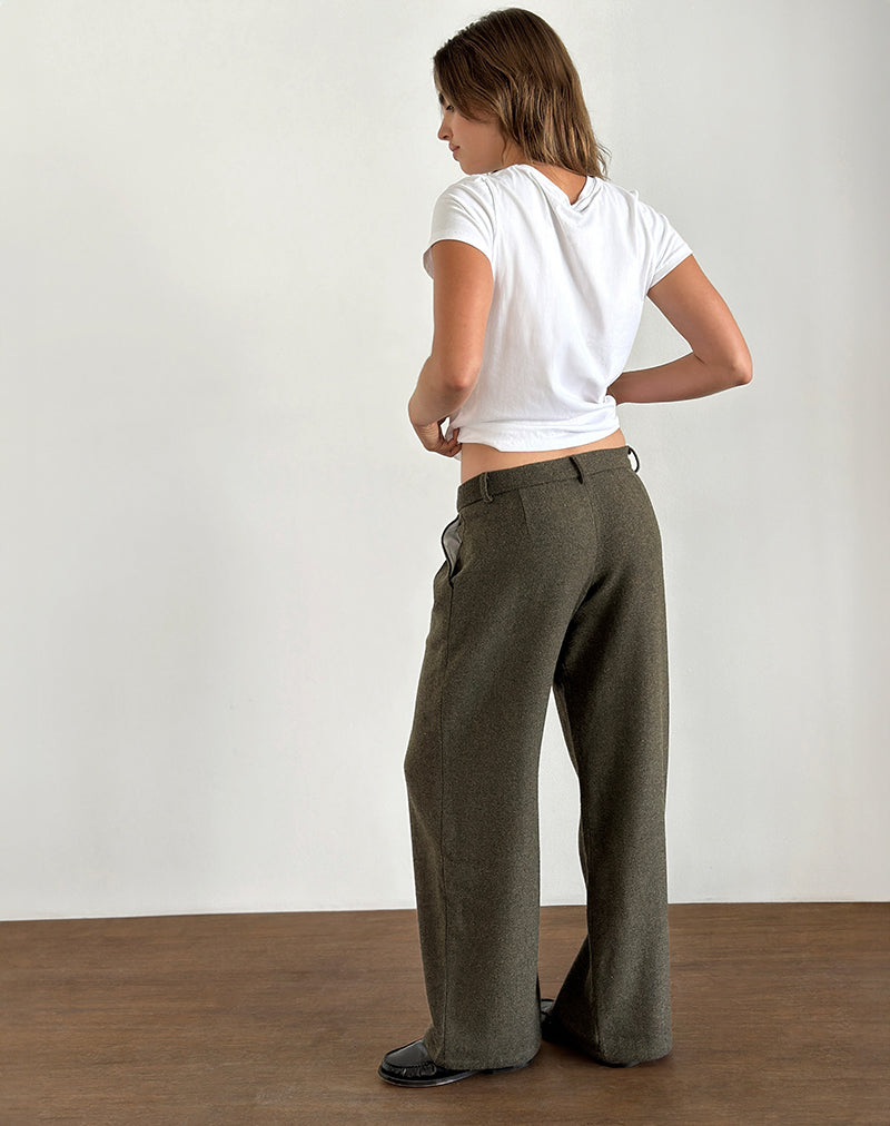 Nailaka Tailored Trouser in Dark Taupe