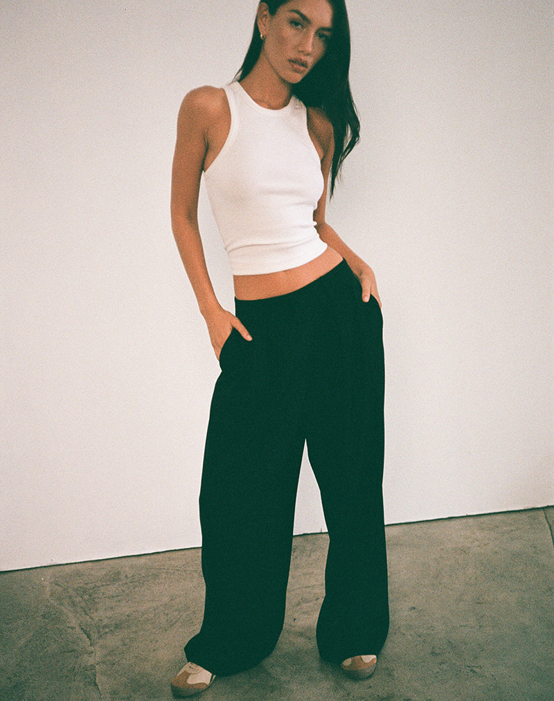 Nala Pleated Trouser in Tailoring Black