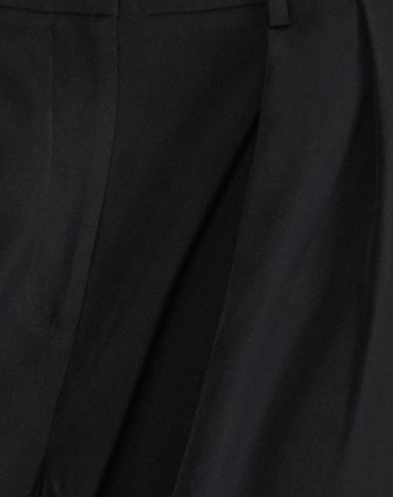 Nala Pleated Trouser in Tailoring Black