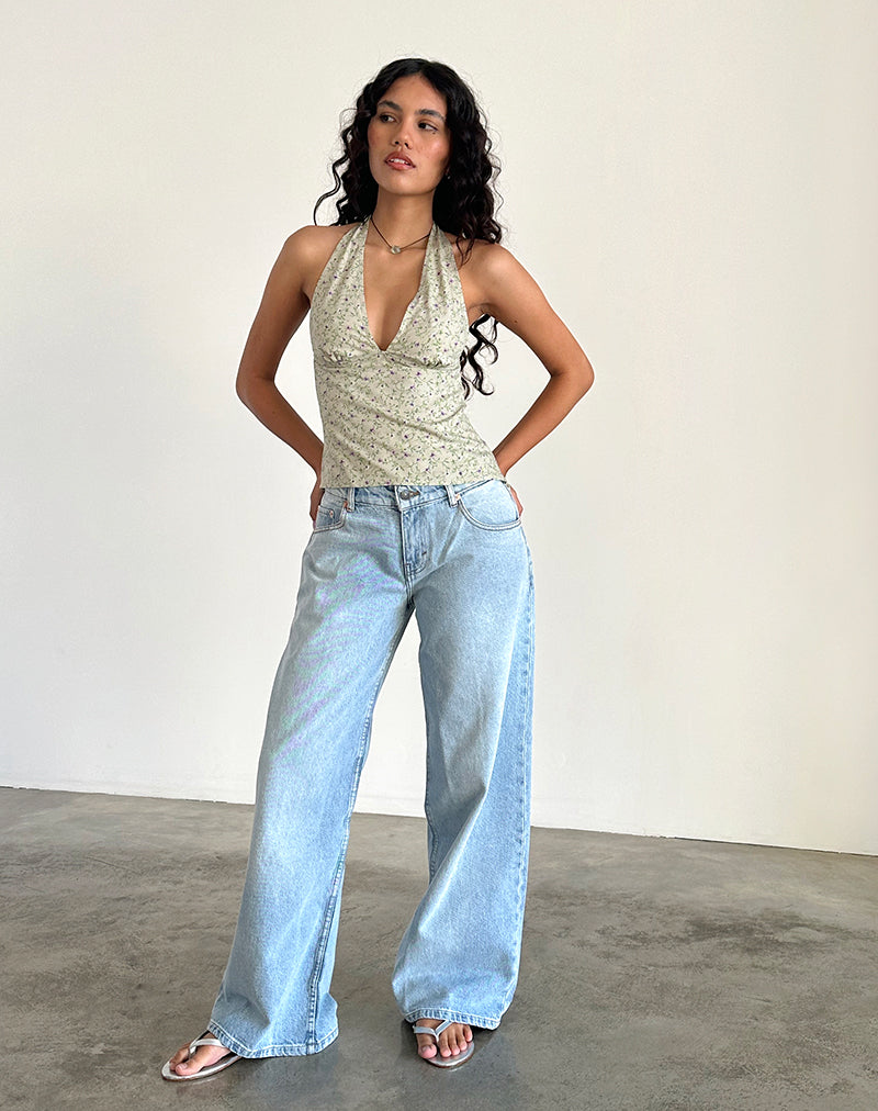 Nandu Halterneck Top in Parma Violet